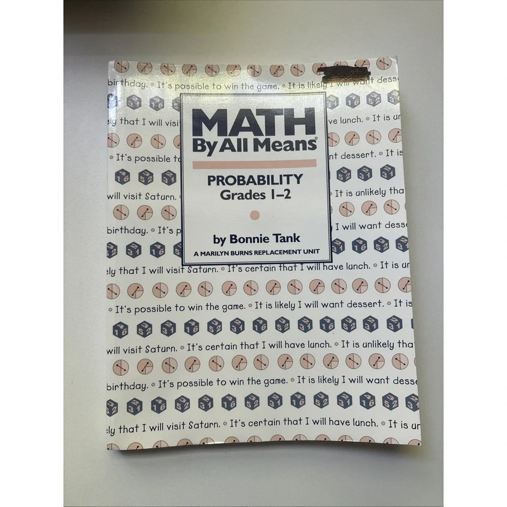 MATH BY ALL MEANS: PROBABILITY, GRADES 1-2 By Bonnie Tank * Great Condition**